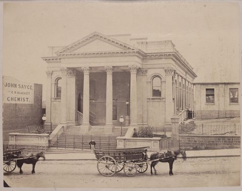 Baptist Church, Collins St, c. 1870