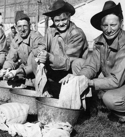 Dandenong Camp Wash Day, c. 1940