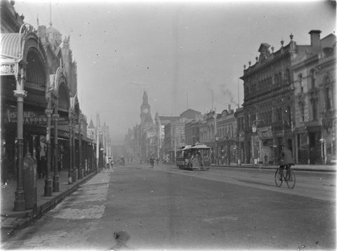 Bourke Street showing the Bijou Theatre, c. 1910
