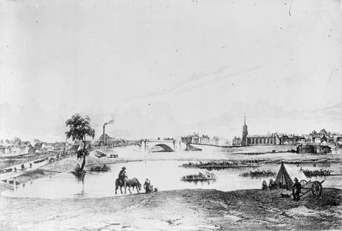 Princes Bridge (from south side of Yarra) Melbourne, c. 1920