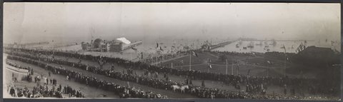 St. Kilda forshore and the arrival of the Prince of Wales, 1920
