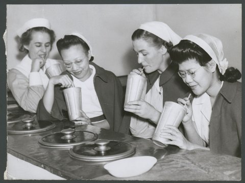 Chinese nurses at Children's Hospital under scholarship [Melbourne], 1947