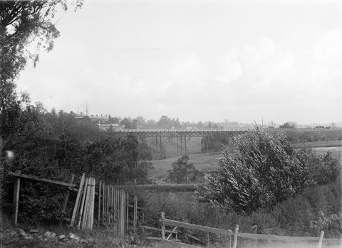 Victoria Street Bridge from Studley Park side, 1900
