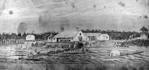 Surveyor Darke's Caravan, Sandridge, c. 1920