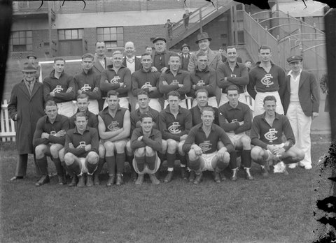 Carlton Football Club Seconds team, team photo, 1935–39