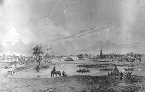 Princes Bridge (from south side of Yarra) Melbourne, c. 1920