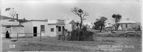 Bourke Street Showing New Post Office, Powlett River Coalfields, 1910