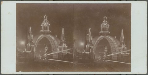 Illuminations for the Duke of York's visit, Melbourne, Vic, 1901