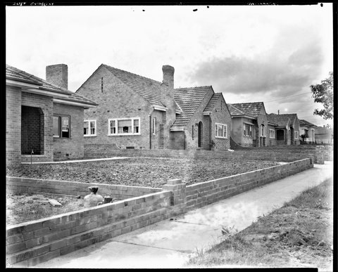 [Exterior view of private residences in Balwyn], 1930s