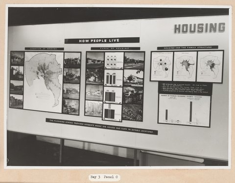 Exhibition of the Melbourne Metropolitan Planning Scheme 1954 at the Public Library of Victoria November 1953