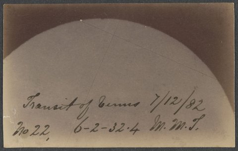 Transit of Venus - photographs taken by the Astronomical Society of Victoria at the Melbourne Observatory, 1882