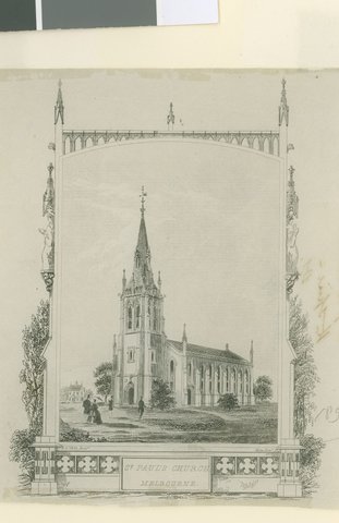 St. Paul's Church Melbourne, c. 1852
