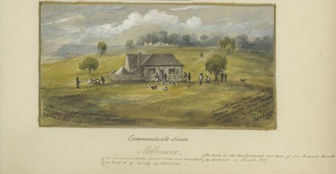 Commandants' house, Melbourne, 1883