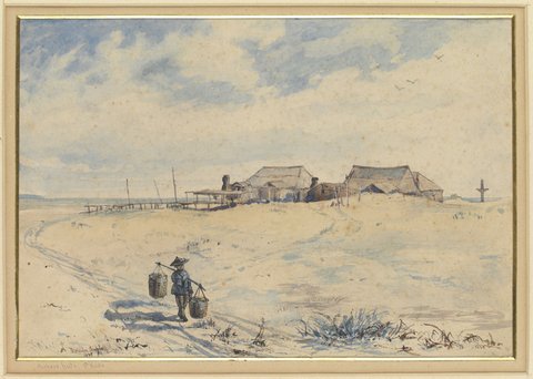 Chinese huts, St. Kilda, 1880