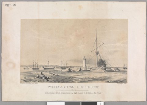 Williamstown lighthouse 1853