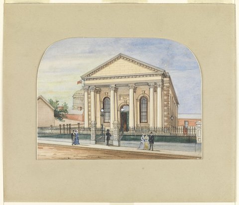 Jewish Synagogue, Bourke Street, Melbourne, 1880?