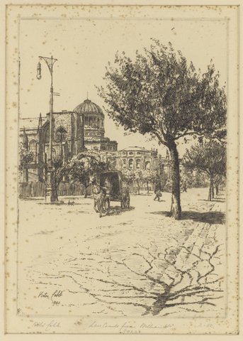 Law Courts from William St [Street, Melbourne], 1922