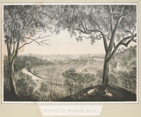 View from Studley Park (1864.)
