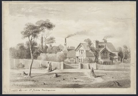 Wattle House, St Kilda, Melbourne, 1865–66