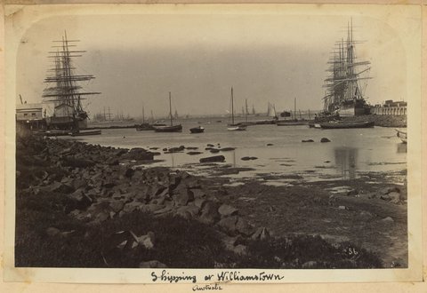 Shipping at Williamstown, Australia, 1890–92