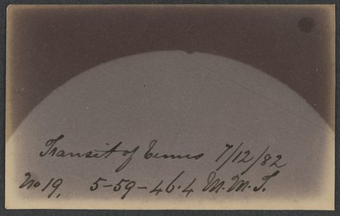Transit of Venus - photographs taken by the Astronomical Society of Victoria at the Melbourne Observatory, 1882