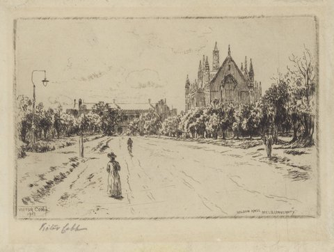 Wilson Hall, Melb. [Melbourne] University, 1912