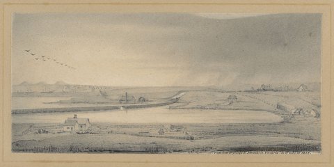 View from Dryburgh St, Melbourne, Victoria - as it was in 1855