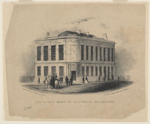 Union Bank of Australia, Melbourne, 1844