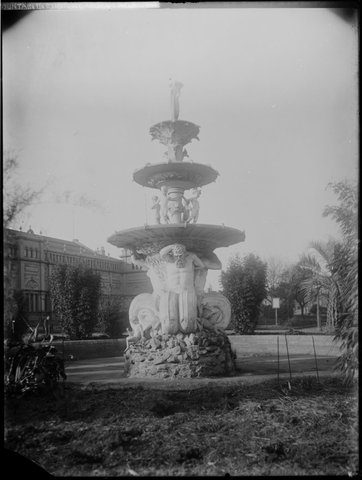 Fountain in the Exhibition Gardens, Melbourne, c. 1880