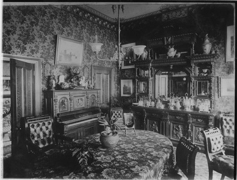 Interior of Mr. Blair's house, Brighton Street, Richmond, 1885
