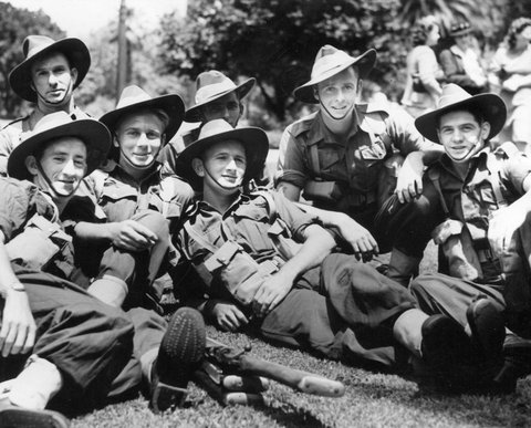 17th Brigade marching through Melbourne, c. 1943
