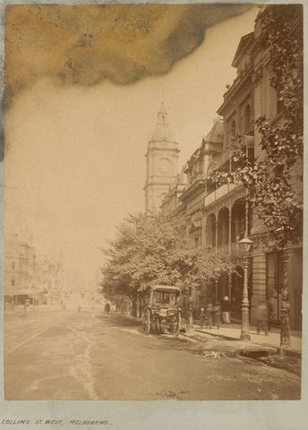 Collins St. west, Melbourne, 1891–97