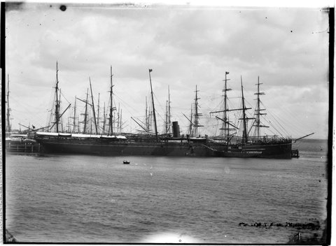 R.M.S. Rohilla at Williamstown Pier, 10th Oct 1882