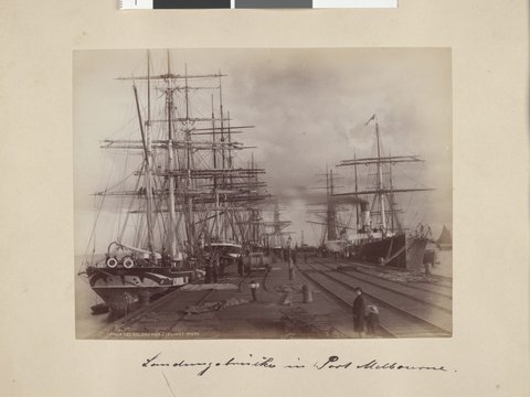 Sandridge railway pier, 1891–97