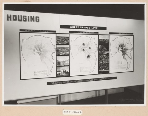 Exhibition of the Melbourne Metropolitan Planning Scheme 1954 at the Public Library of Victoria November 1953
