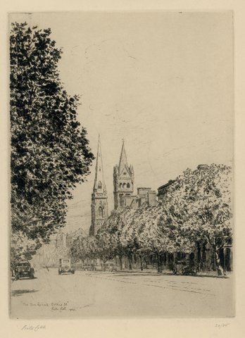 The two spires Collins St, 1929