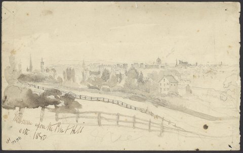 Melbourne from the Punt Hill Oct. 1880