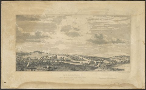 Melbourne from the South Side of the Yarra Yarra 1839, 1881