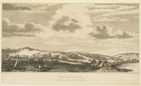 Melbourne from the South Side of the Yarra Yarra, 1881