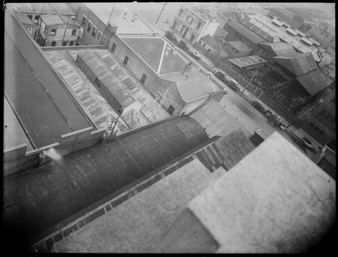 View across the site of the Carlton Brewery, 1921–30