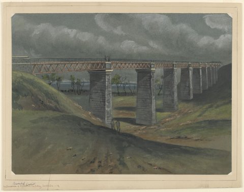 Moorabool Viaduct, Melbourne to Ballarat Railway 1859