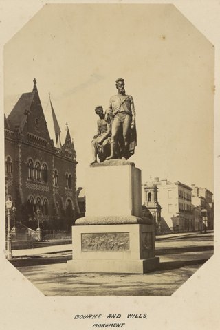 BOURKE [i.e., BURKE] AND WILLS MONUMENT [Melbourne], 1873–82