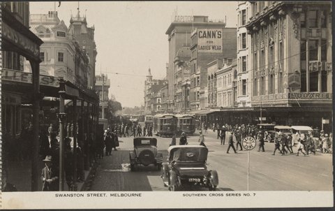 Swanston Street, Melbourne, 1930–35