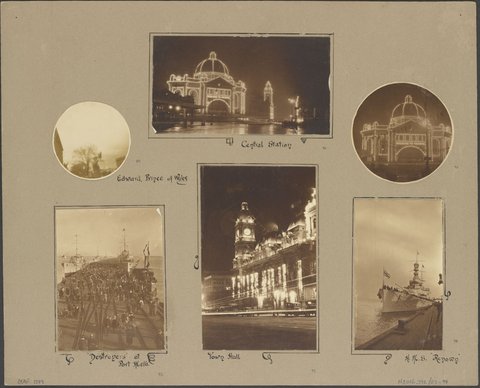 Scenes around Melbourne Victoria during Royal Visit of Edward Prince of Wales, 1920