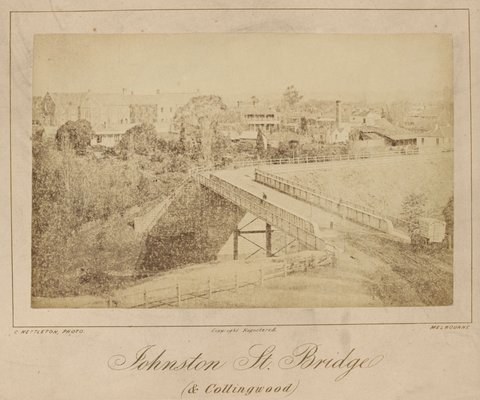 Johnston St. Bridge (& Collingwood), 1885–87
