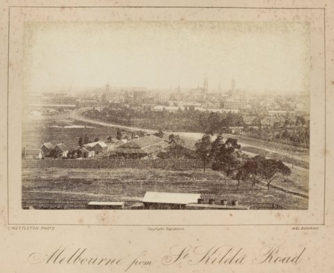 Melbourne from St. Kilda Road, 1885–87