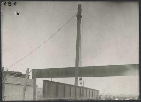 South Kensington to West Footscray, bridge construction, 1927