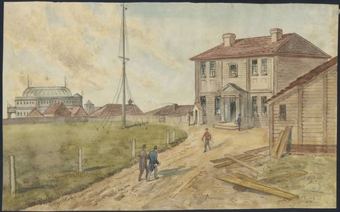 Government Offices. Melbourne, 1860?