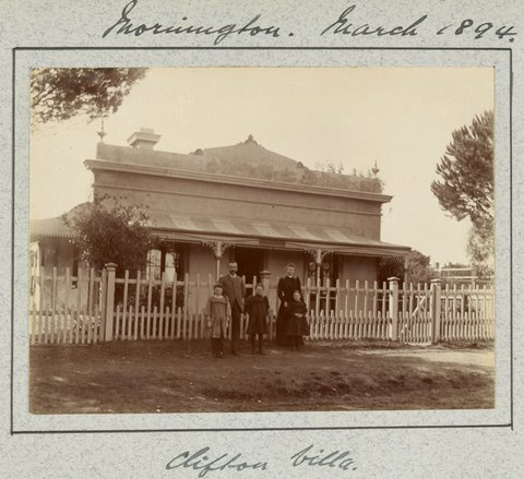 Hewlett's education at the University of Melbourne Medical School and visits with family and friends, 1883–95