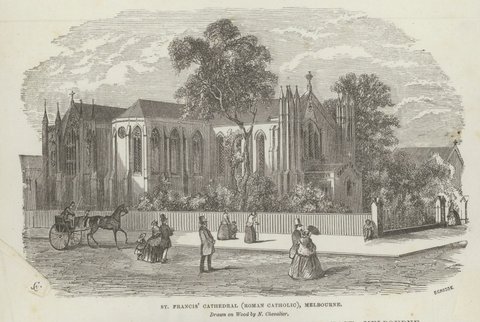St. Francis' Cathedral (Roman Catholice), Melbourne, 1857